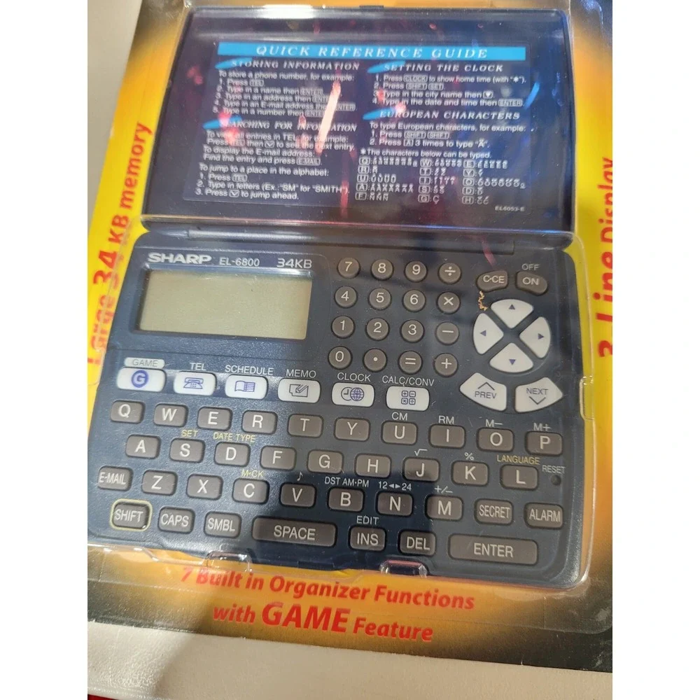 NIP Memo Master Organizer Large 34 KB Memory 3 Line Display